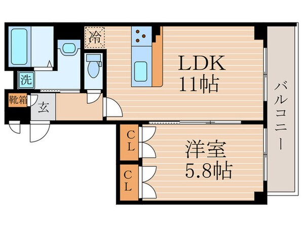 セレンディピティの物件間取画像